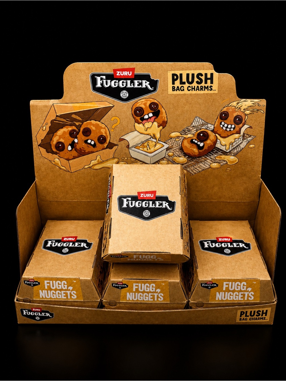 Zuru Fuggler Fugg Nuggets Plush Bag Charm - Brown